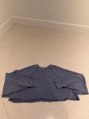 Alo Cropped Crewneck Sweatshirt - Medium